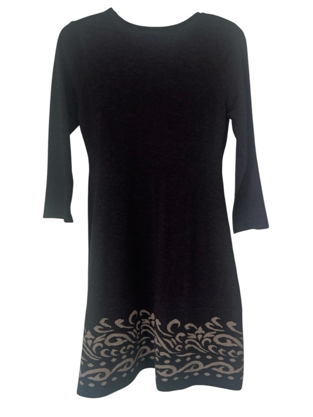 Jessica Howard contrast scroll, fit & flare mid dress. Size medium GUC - Picture 5 of 8